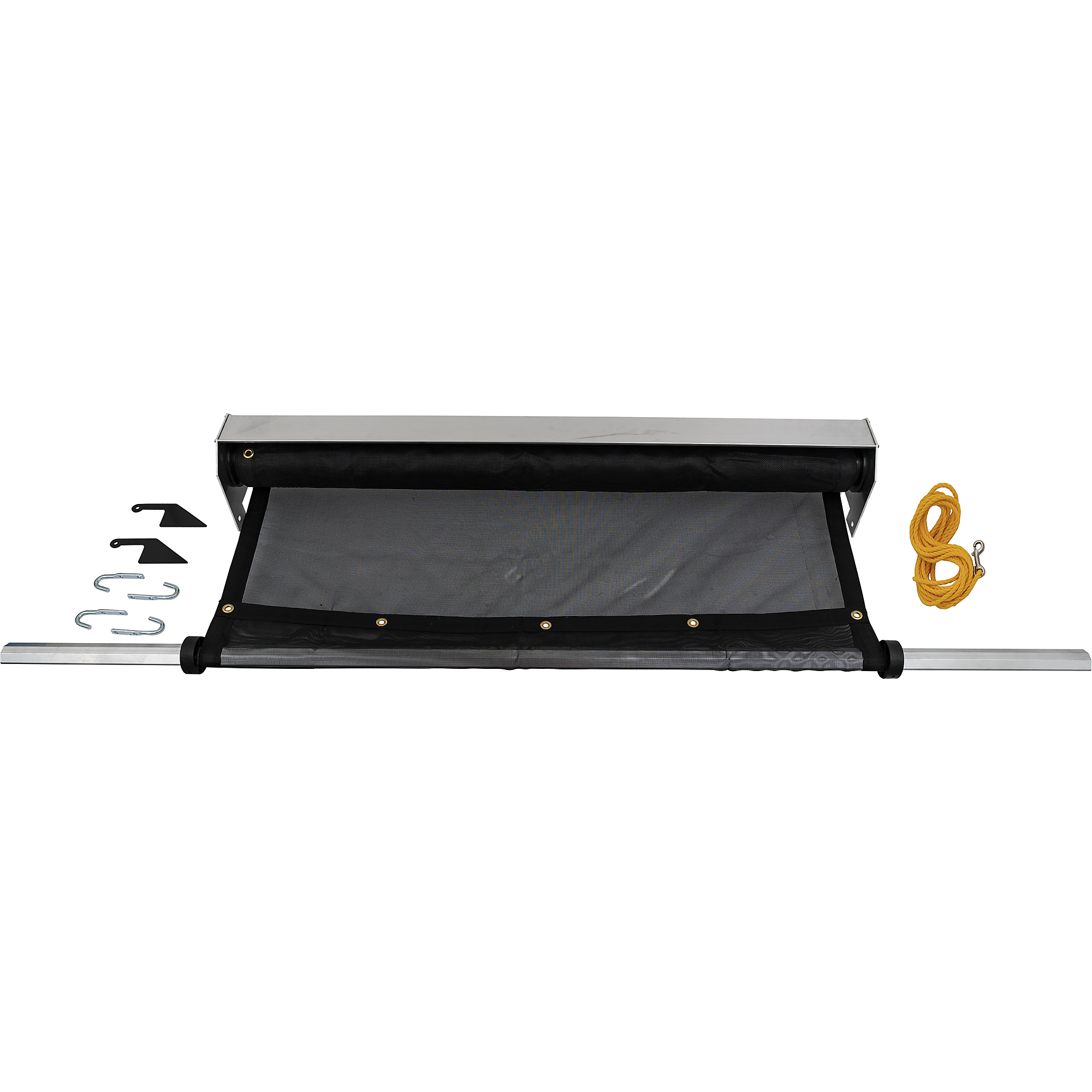 Buyers Products, 96 Inch Aluminum Dump Truck Trailer Tarp Pull-Type System with Deflector (Less Tarp), Model# 5542000